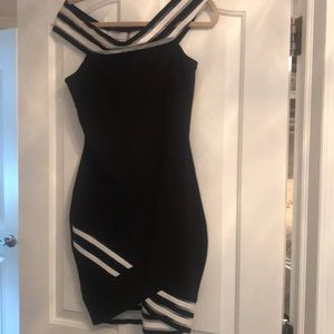 Black and white dress